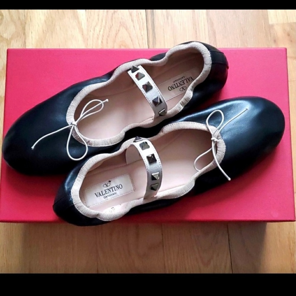 Valentino rockstud ballet flats
